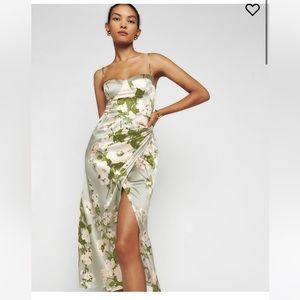 Reformation Marguerite Silk dress size 6